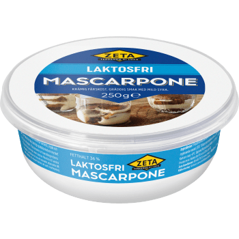Mascarpone laktosfri 250g Zeta.