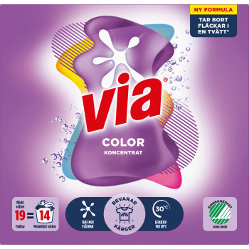 Tvättmedel Color 760g Via.