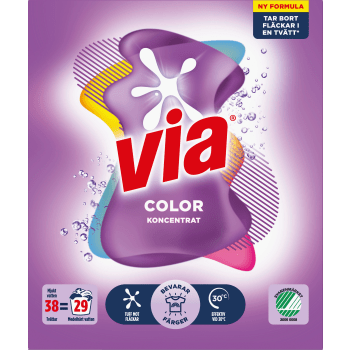 Tvättmedel Color 1520g Via.