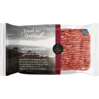 Högrevsfärs Färsk med oxbringa 20% 500g Smak av Gotland.