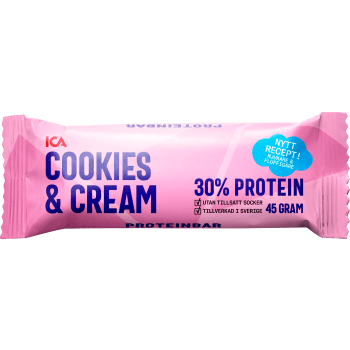 Proteinbar Cookies and cream 45g ICA.