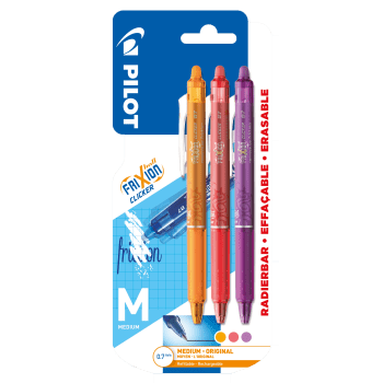 Frixion Clicker 0,7 3-p Aprikos/peach/Violet.