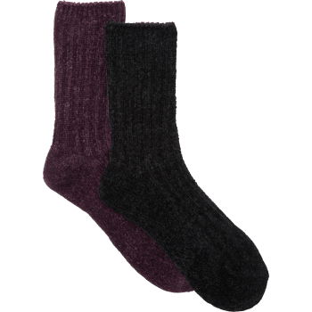 Socka Cosy 2p lila/svart 36/38 mywear.
