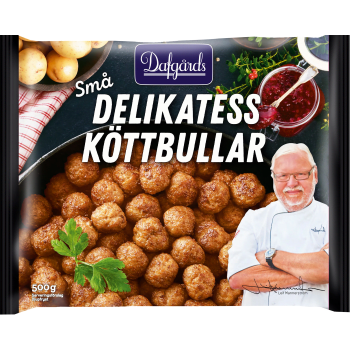 Små delikatessköttbullar Fryst 500g Dafgårds.