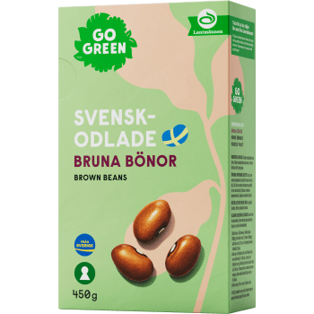 Bruna Bönor Svenskodlade 450g GoGreen.