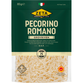 Pecorino Romano Grovriven 85g Zeta.