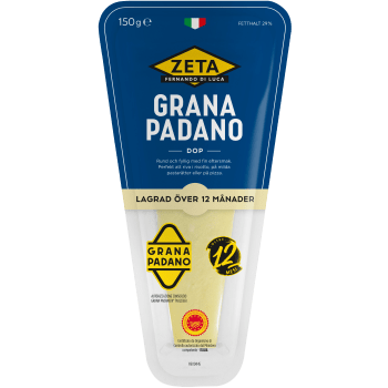 Grana Padano 12 m 150 g Zeta.