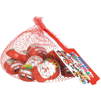 Chokladtomtar Med Mjölkcreme I Nät 90g Laica.