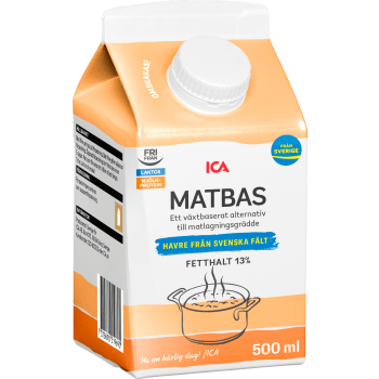Matlagningsbas Havre 13% 500ml ICA.