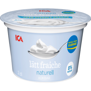 Creme Fraiche Lätt 8% 200ml ICA.