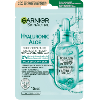 Ansiktsmask Hyaluronic Aloe Hydra Bomb 28g Garnier.