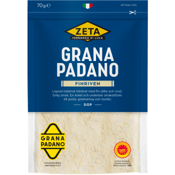 Grana Padano finri 70 g Zeta.