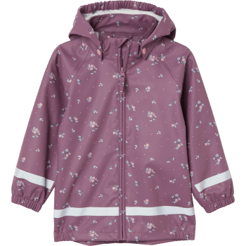 Regnjacka lila m blommor 110/116 mywear.
