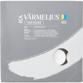 Värmeljus Stearin 50-p ICA Selection.