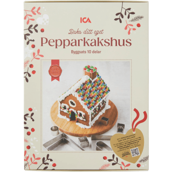 Pepparkakshus byggsats 10 delar ICA.