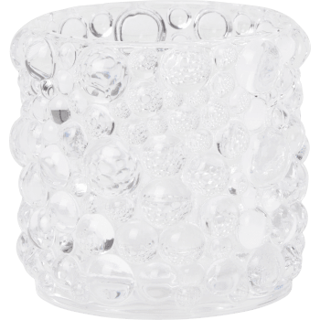 Bubble ljuslykta klar H8,5cm ICA.