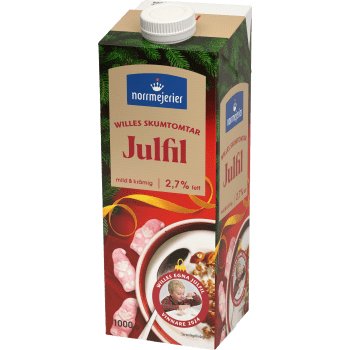 Julfil Wille’s Skumtomtar 2,7% 1000g Norrmejerier.