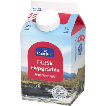 Vispgrädde 40% 5dl Norrmejerier.
