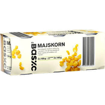 Majskorn 150g 3-pack ICA Basic.