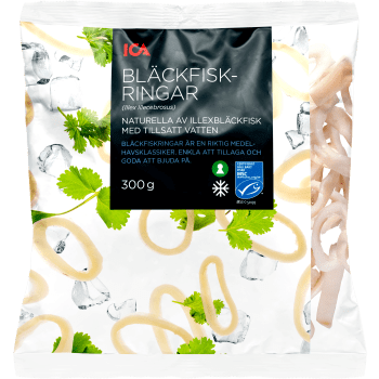 Bläckfiskringar 300g ICA.