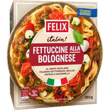 Fettucine alla bolognese Måltid Fryst 380g Felix.