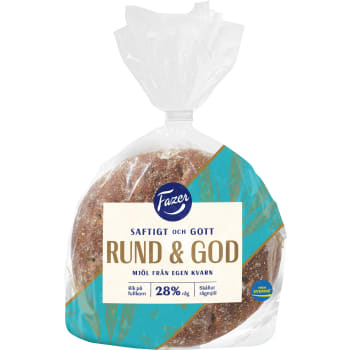 Rund & god Original Rågbröd 390g Fazer.
