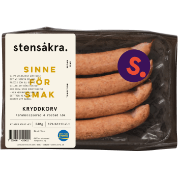 Kryddkorv Karamelliserad och Rostad Lök 87% Kötthalt 240g Stensåkra.