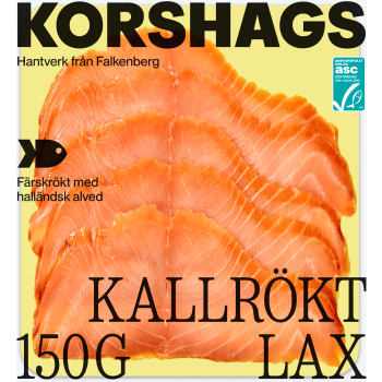 Laxfilé Färsk Kallrökt 150g Miljömärkt Korshags.