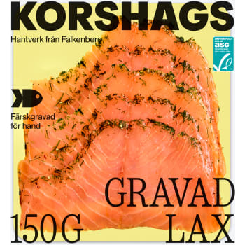 Laxfilé Färsk Gravad 150g Miljömärkt Korshags.