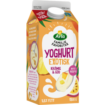 Yoghurt Familjefavoriter Exotisk 1500g Arla®.