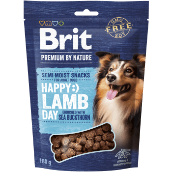 Hundsnacks Lamm med Havtorn 180g Brit Premium.