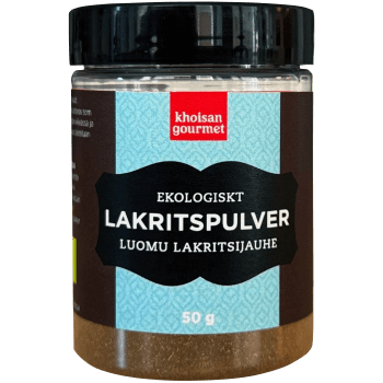 Lakritspulver Ekologiskt 50g Khoisan Gourmet.