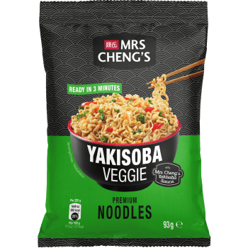 Nudlar Yakisoba Veggie 93g Mrs Chengs.