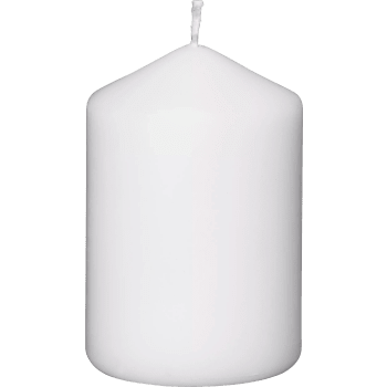 Blockljus vit 10cm.