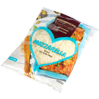 Mozzarella Riven 400g Wernerssons.