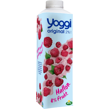 Yoghurt Original Hallon 2% 1000g Yoggi®.