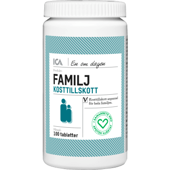 Multivitamin Familj Kosttillskott 100-p ICA Hjärtat.