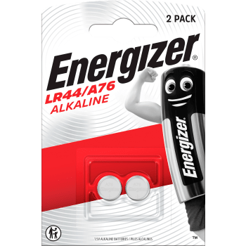 Knappcellsbatteri LR44/A76 2-p Energizer.