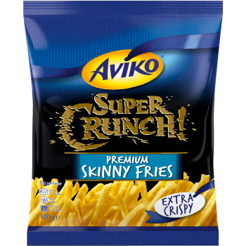 Super crunch skinny fries 600g Aviko.