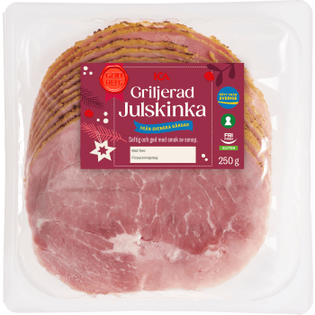 Julskinka Griljerad i Skivor Glutenfri 250g ICA.