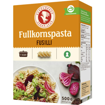 Fusilli Fullkorn 500g Kungsörnen.