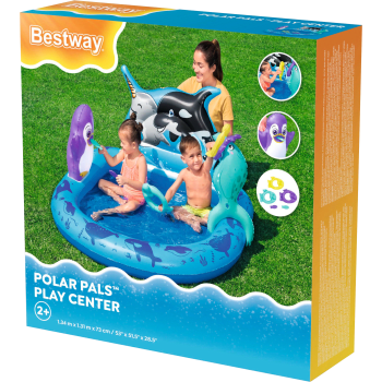 Pool Polar Pals Play center 134x131cm Bestway.