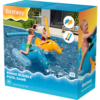 Poolspel med noshörningar 153x77cm Bestway.