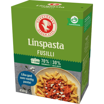 Linspasta Fusilli 450g Kungsörnen.