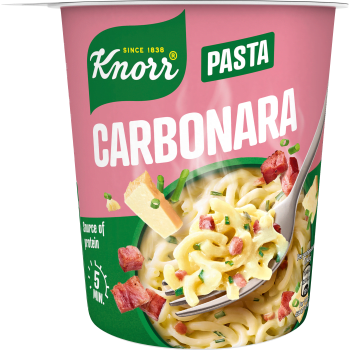 Pasta Snack Pot Carbonara 63g Knorr.