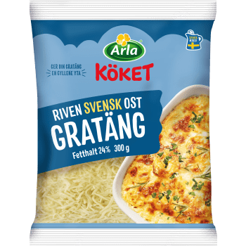 Riven ost Gratäng 24% 300g Arla Köket.