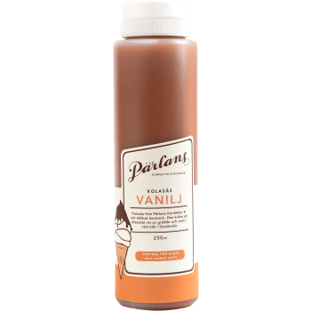 Kolasås Vanilj 250ml Pärlans Konfektyr.