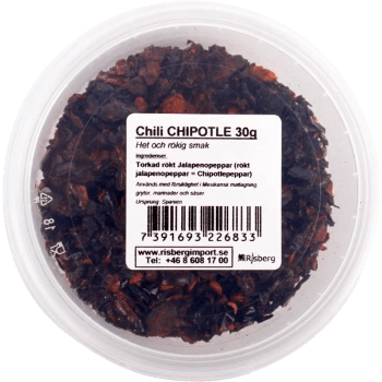 Chili Chipotlekrydda 30g Risberg.