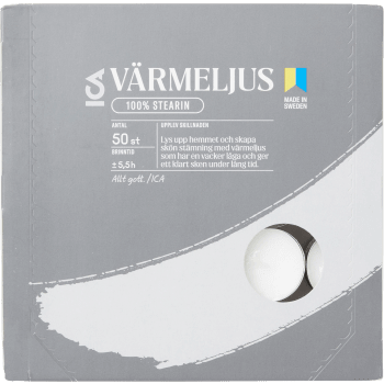 Värmeljus 50p Stearin ICA.