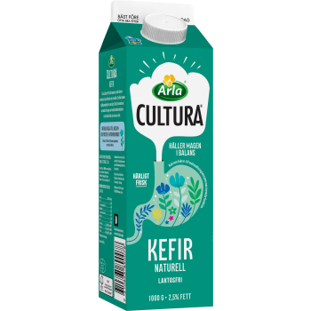 Kefir Naturell Laktosfri 2,5% 1000g Arla Cultura®.